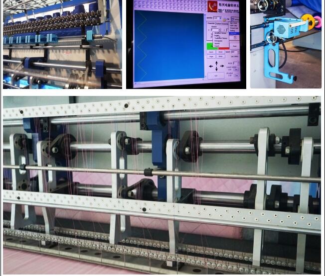 Máquina estofando agulha de alta qualidade do computador da multi com dispositivo do corte