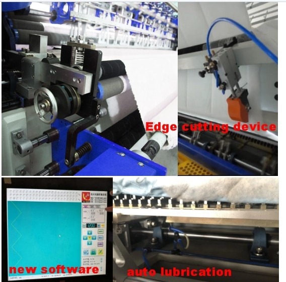 Preço estofando industrial da máquina de Multineedle da alta velocidade de Yuxing 1200rpm