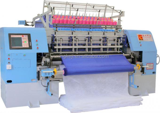 Coberturas da agulha do computador de alta velocidade de Yuxing multi que estofam o preço da máquina com dispositivo do corte de borda