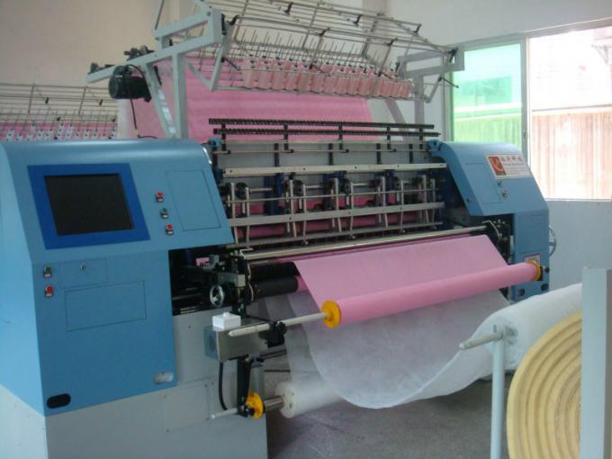 Coberturas da agulha do computador de alta velocidade de Yuxing multi que estofam o preço da máquina com dispositivo do corte de borda